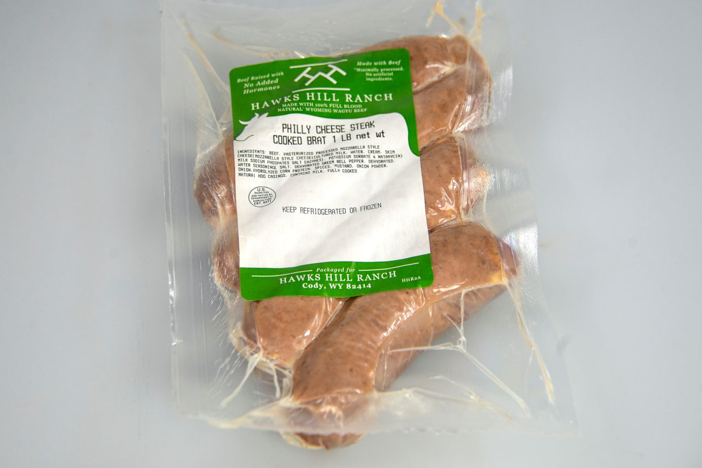 100% Full Blood Wagyu Philly Cheese Brats (4 pack)