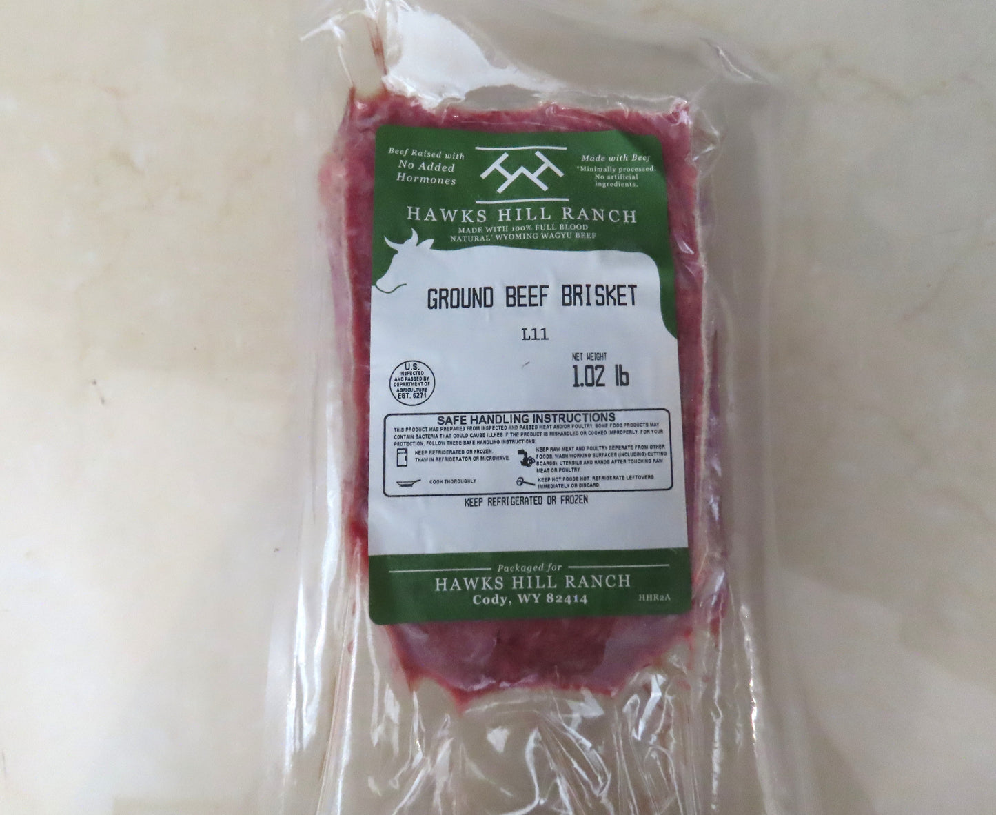100% Full Blood Wagyu Ground Brisket (approx. 1 pound packs)