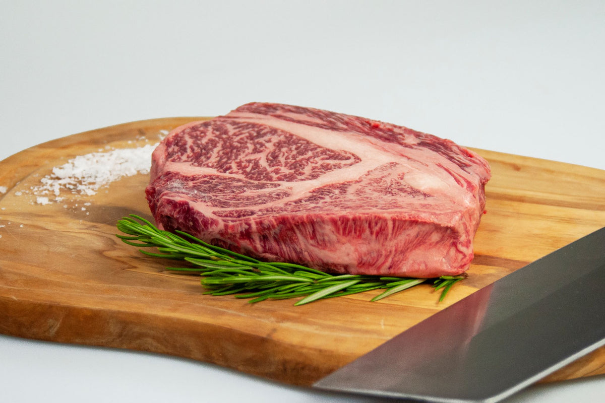 Blood Shot Ribeye 100% Full Blood Wagyu Boneless Ribeye – Hawks Hill Ranch Wagyu
